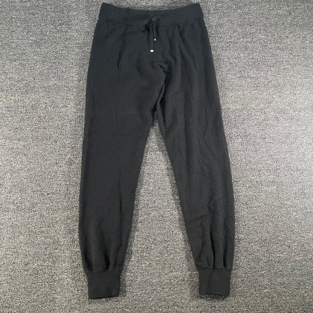 Juicy Couture Cashmere Joggers Womens Medium Black Good 100% Cashmere Drawstring